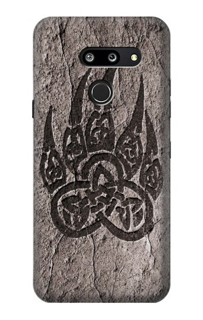 W3832 Viking Norse Bear Paw Berserkers Rock Hard Case and Leather Flip Case For LG G8 ThinQ