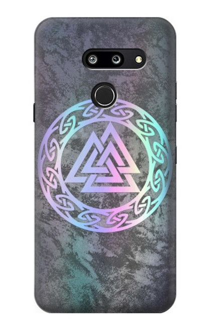 W3833 Valknut Odin Wotans Knot Hrungnir Heart Hard Case and Leather Flip Case For LG G8 ThinQ