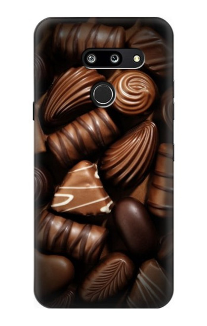 W3840 Dark Chocolate Milk Chocolate Lovers Hard Case and Leather Flip Case For LG G8 ThinQ
