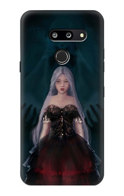 W3847 Lilith Devil Bride Gothic Girl Skull Grim Reaper Hard Case and Leather Flip Case For LG G8 ThinQ
