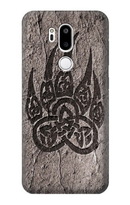 W3832 Viking Norse Bear Paw Berserkers Rock Hard Case and Leather Flip Case For LG G7 ThinQ