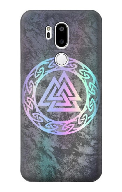 W3833 Valknut Odin Wotans Knot Hrungnir Heart Hard Case and Leather Flip Case For LG G7 ThinQ