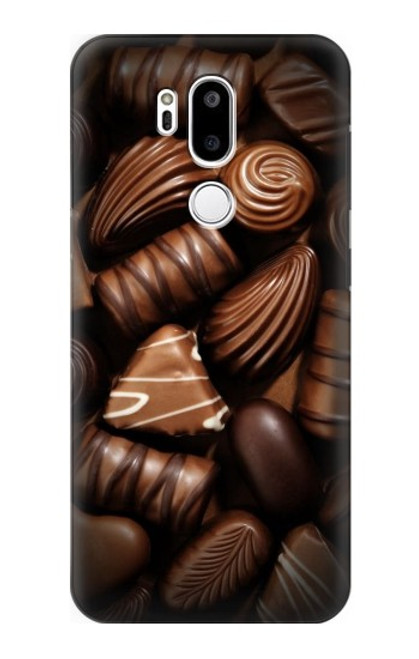 W3840 Dark Chocolate Milk Chocolate Lovers Hard Case and Leather Flip Case For LG G7 ThinQ