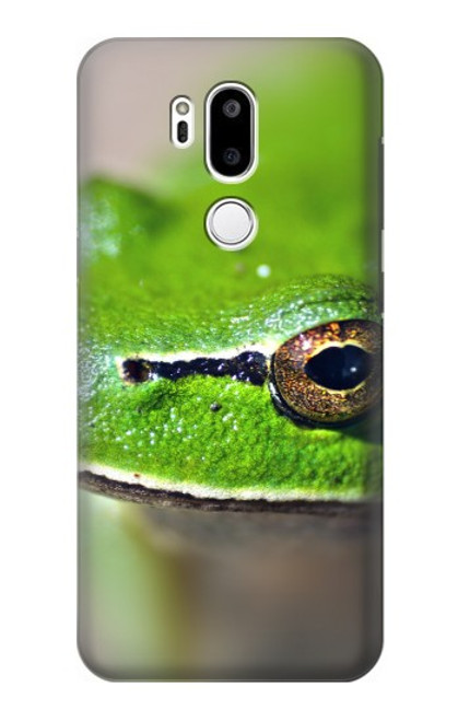 W3845 Green frog Hard Case and Leather Flip Case For LG G7 ThinQ