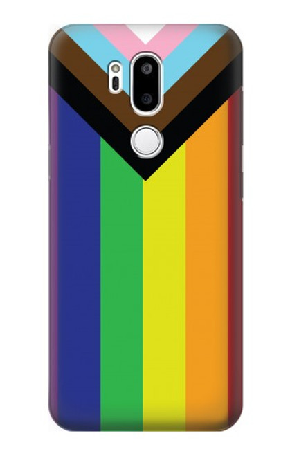 W3846 Pride Flag LGBT Hard Case and Leather Flip Case For LG G7 ThinQ