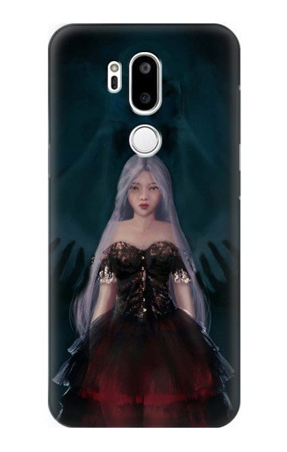 W3847 Lilith Devil Bride Gothic Girl Skull Grim Reaper Hard Case and Leather Flip Case For LG G7 ThinQ