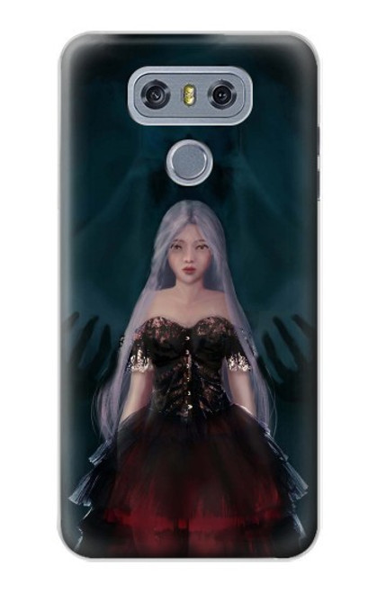 W3847 Lilith Devil Bride Gothic Girl Skull Grim Reaper Hard Case and Leather Flip Case For LG G6