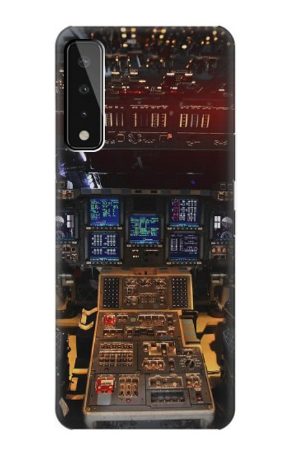 W3836 Airplane Cockpit Hard Case and Leather Flip Case For LG Stylo 7 5G