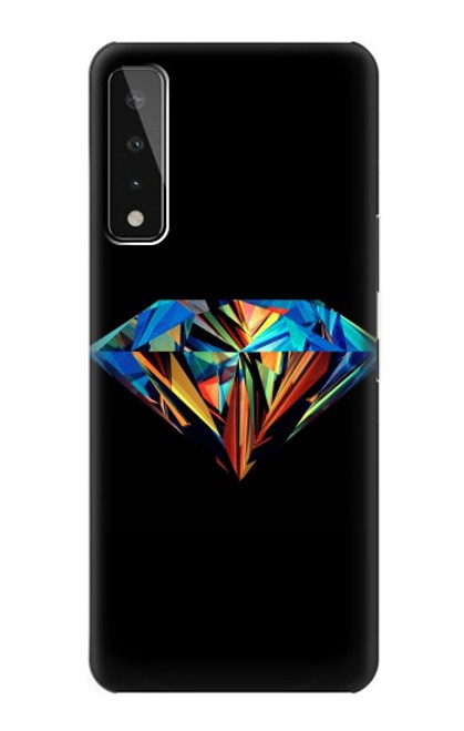 W3842 Abstract Colorful Diamond Hard Case and Leather Flip Case For LG Stylo 7 5G