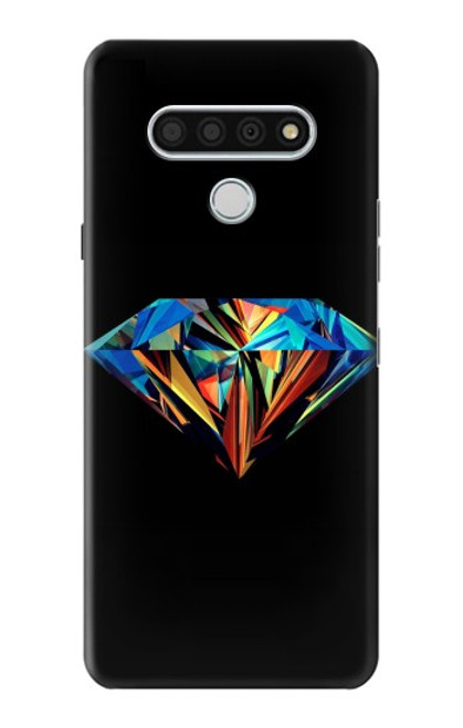 W3842 Abstract Colorful Diamond Hard Case and Leather Flip Case For LG Stylo 6