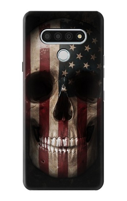 W3850 American Flag Skull Hard Case and Leather Flip Case For LG Stylo 6