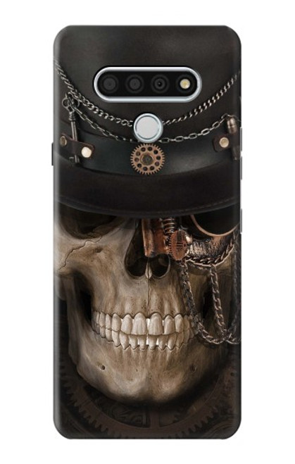 W3852 Steampunk Skull Hard Case and Leather Flip Case For LG Stylo 6