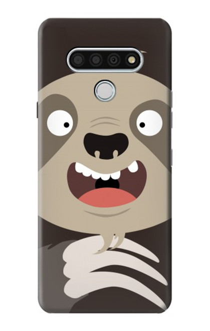W3855 Sloth Face Cartoon Hard Case and Leather Flip Case For LG Stylo 6