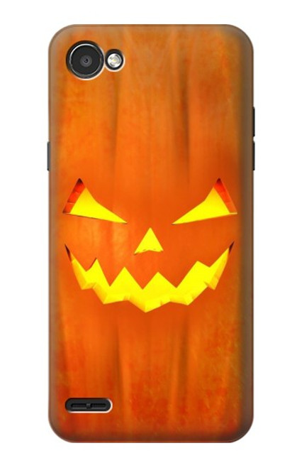 W3828 Pumpkin Halloween Hard Case and Leather Flip Case For LG Q6