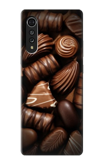 W3840 Dark Chocolate Milk Chocolate Lovers Hard Case and Leather Flip Case For LG Velvet