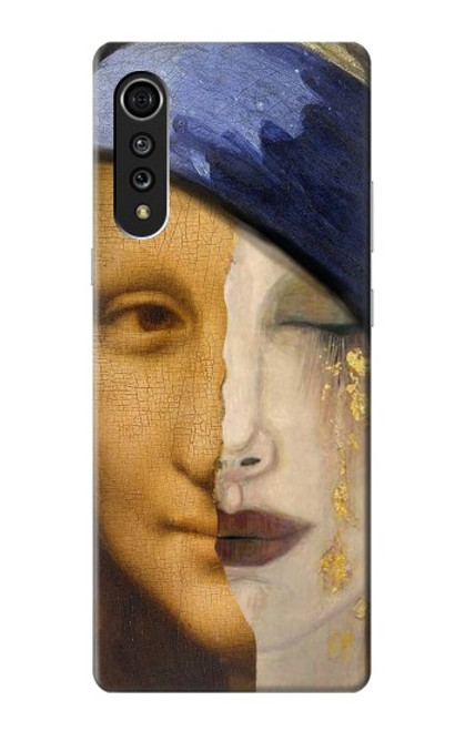 W3853 Mona Lisa Gustav Klimt Vermeer Hard Case and Leather Flip Case For LG Velvet