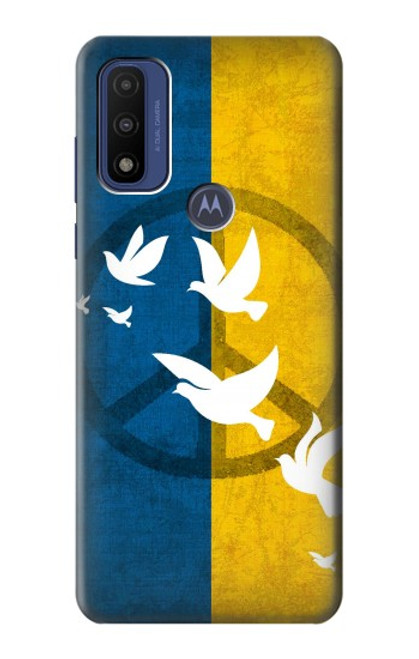 W3857 Peace Dove Ukraine Flag Hard Case and Leather Flip Case For Motorola G Pure