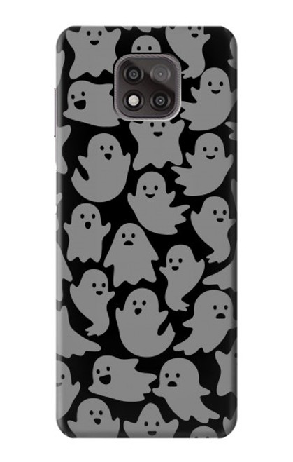 W3835 Cute Ghost Pattern Hard Case and Leather Flip Case For Motorola Moto G Power (2021)