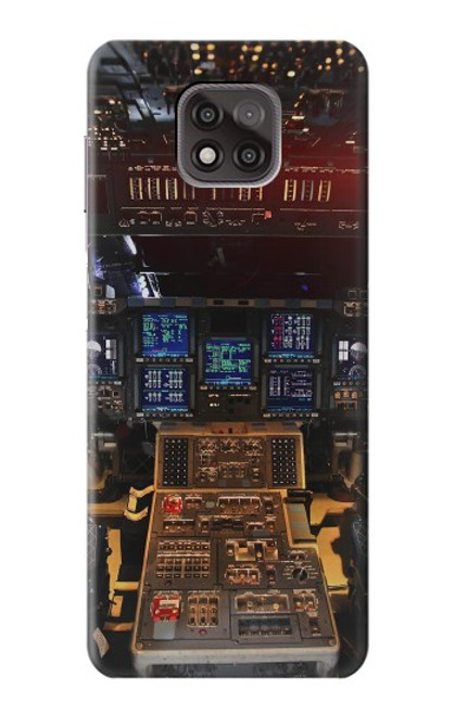 W3836 Airplane Cockpit Hard Case and Leather Flip Case For Motorola Moto G Power (2021)