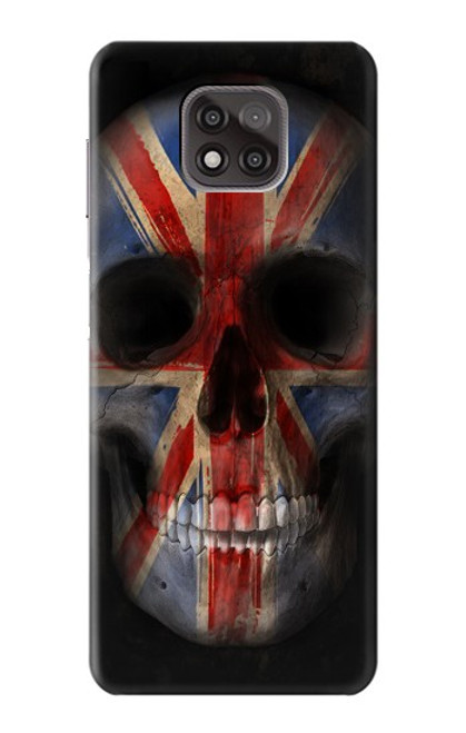 W3848 United Kingdom Flag Skull Hard Case and Leather Flip Case For Motorola Moto G Power (2021)