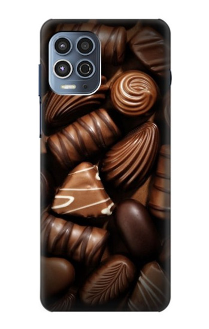 W3840 Dark Chocolate Milk Chocolate Lovers Hard Case and Leather Flip Case For Motorola Moto G100