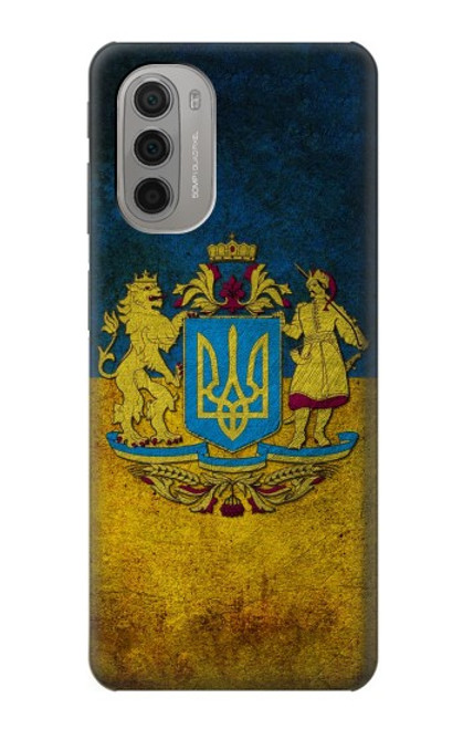 W3858 Ukraine Vintage Flag Hard Case and Leather Flip Case For Motorola Moto G51 5G