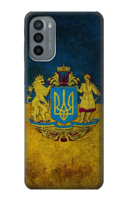 W3858 Ukraine Vintage Flag Hard Case and Leather Flip Case For Motorola Moto G31