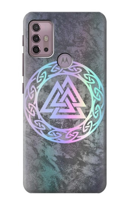 W3833 Valknut Odin Wotans Knot Hrungnir Heart Hard Case and Leather Flip Case For Motorola Moto G30, G20, G10