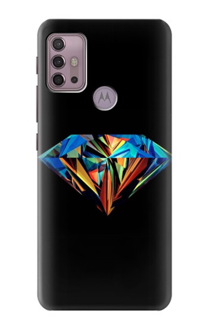 W3842 Abstract Colorful Diamond Hard Case and Leather Flip Case For Motorola Moto G30, G20, G10