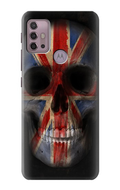 W3848 United Kingdom Flag Skull Hard Case and Leather Flip Case For Motorola Moto G30, G20, G10