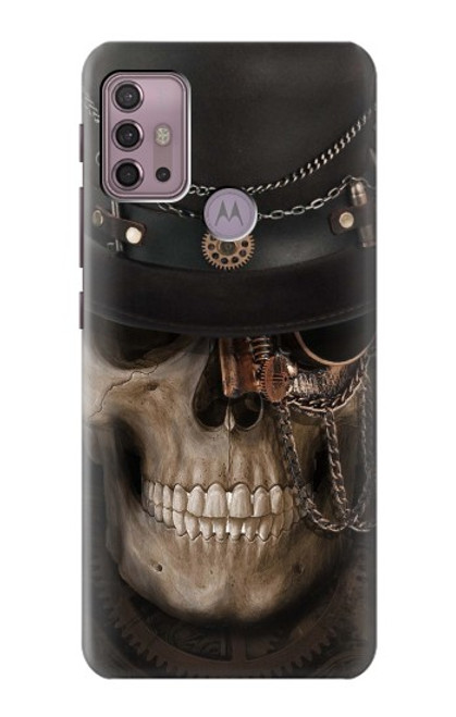 W3852 Steampunk Skull Hard Case and Leather Flip Case For Motorola Moto G30, G20, G10