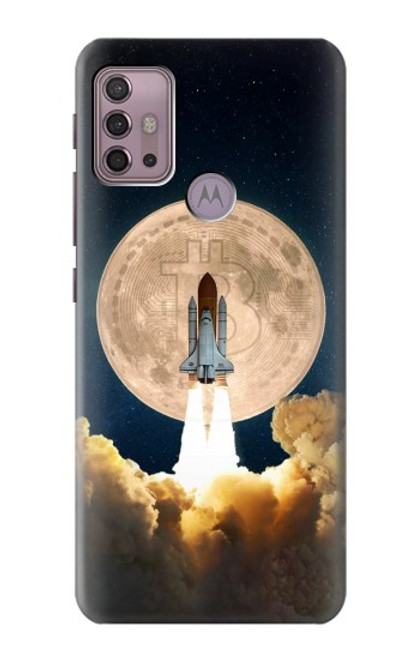 W3859 Bitcoin to the Moon Hard Case and Leather Flip Case For Motorola Moto G30, G20, G10