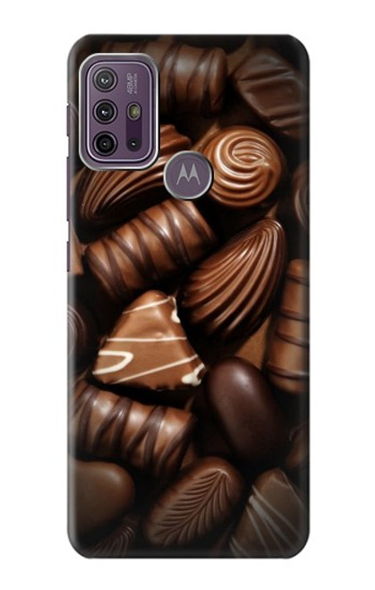 W3840 Dark Chocolate Milk Chocolate Lovers Hard Case and Leather Flip Case For Motorola Moto G10 Power