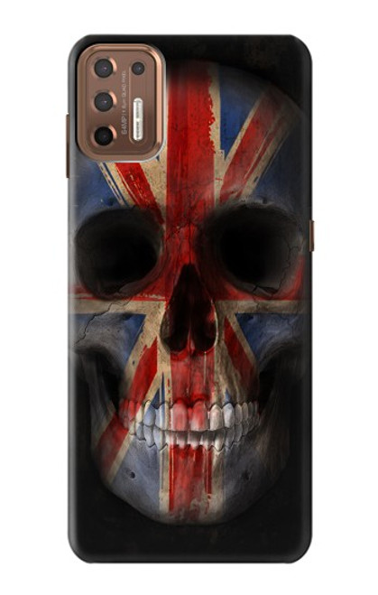 W3848 United Kingdom Flag Skull Hard Case and Leather Flip Case For Motorola Moto G9 Plus