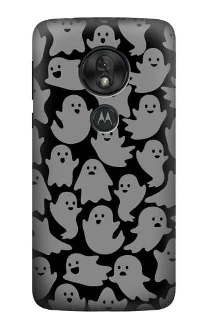 W3835 Cute Ghost Pattern Hard Case and Leather Flip Case For Motorola Moto G7 Play