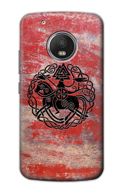 W3831 Viking Norse Ancient Symbol Hard Case and Leather Flip Case For Motorola Moto G5 Plus