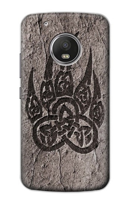 W3832 Viking Norse Bear Paw Berserkers Rock Hard Case and Leather Flip Case For Motorola Moto G5 Plus