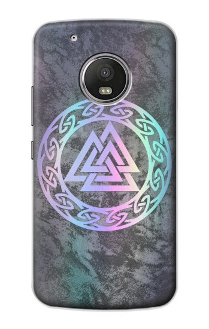 W3833 Valknut Odin Wotans Knot Hrungnir Heart Hard Case and Leather Flip Case For Motorola Moto G5 Plus