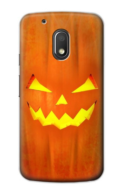 W3828 Pumpkin Halloween Hard Case and Leather Flip Case For Motorola Moto G4 Play