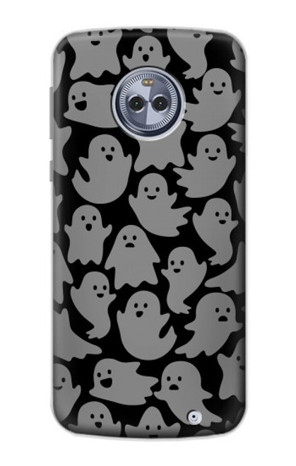 W3835 Cute Ghost Pattern Hard Case and Leather Flip Case For Motorola Moto X4