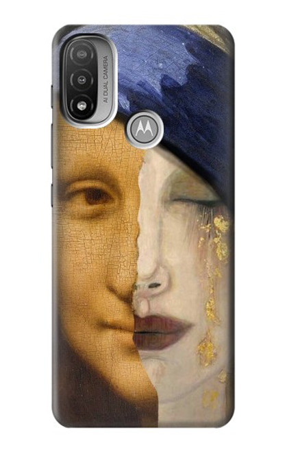 W3853 Mona Lisa Gustav Klimt Vermeer Hard Case and Leather Flip Case For Motorola Moto E20,E30,E40