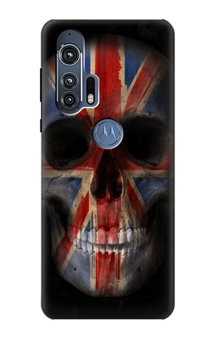 W3848 United Kingdom Flag Skull Hard Case and Leather Flip Case For Motorola Edge+