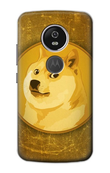 W3826 Dogecoin Shiba Hard Case and Leather Flip Case For Motorola Moto E5 Plus