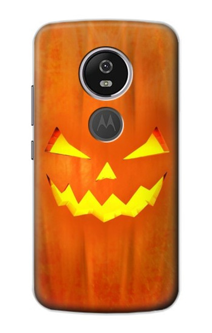 W3828 Pumpkin Halloween Hard Case and Leather Flip Case For Motorola Moto E5 Plus