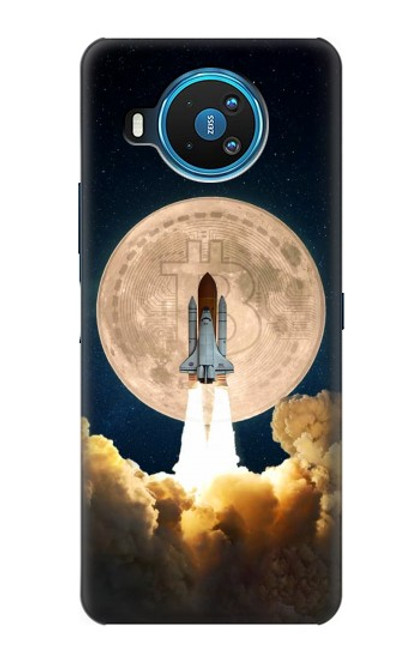 W3859 Bitcoin to the Moon Hard Case and Leather Flip Case For Nokia 8.3 5G