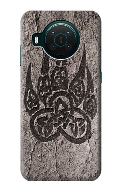 W3832 Viking Norse Bear Paw Berserkers Rock Hard Case and Leather Flip Case For Nokia X10