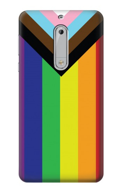 W3846 Pride Flag LGBT Hard Case and Leather Flip Case For Nokia 5