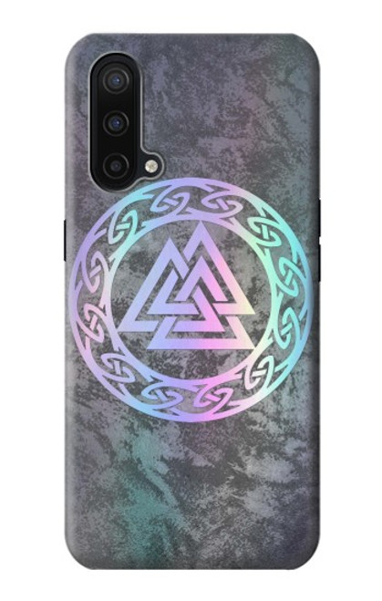W3833 Valknut Odin Wotans Knot Hrungnir Heart Hard Case and Leather Flip Case For OnePlus Nord CE 5G