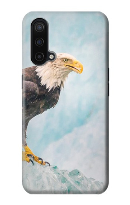 W3843 Bald Eagle On Ice Hard Case and Leather Flip Case For OnePlus Nord CE 5G
