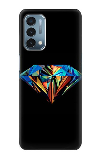 W3842 Abstract Colorful Diamond Hard Case and Leather Flip Case For OnePlus Nord N200 5G